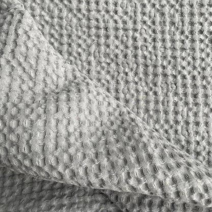 Stort hørhåndklæde grå vaffel, 70×140 cm – KOOSdisain – billede 5