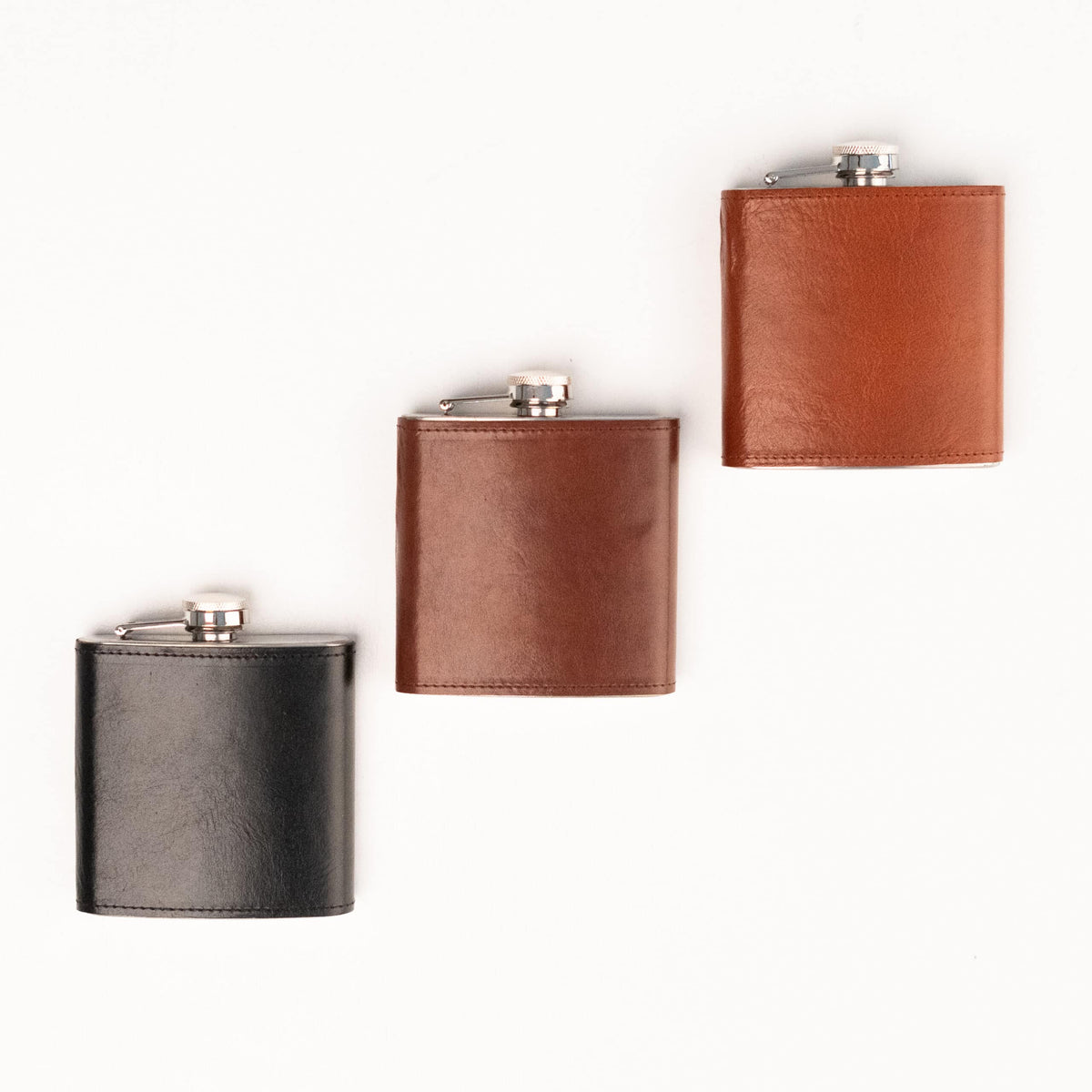 Lommelærke i læder og rustfrit stål, 177 ml – Papillon – billede 6