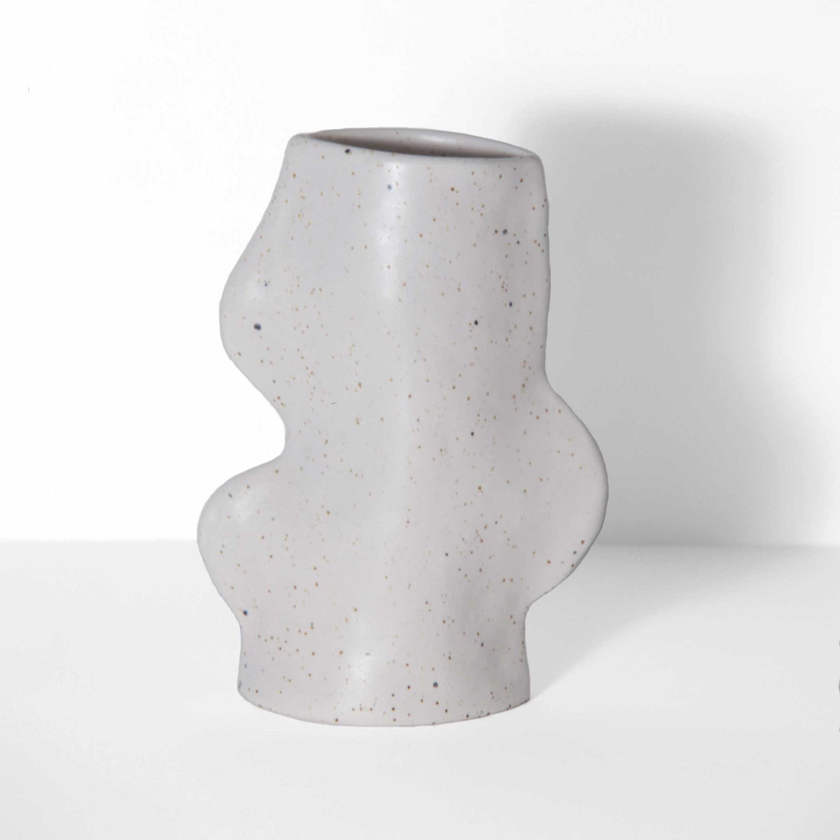 Fluxo keramikvase Medium, hvid – 5mm Paper – billede 2